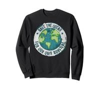 World Ocean Day. Our Power, Our Planet. Save Earth. Nature Sweatshirt