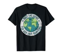World Ocean Day. Our Power, Our Planet. Save Earth. Nature T-Shirt