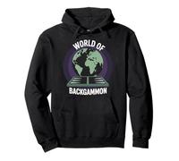World of Backgammon Globe et Planche Design Sweat à Capuche