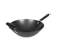 Kitchen Craft Wok World Of Flavours Oriental – Acier carbone 36 cm, antiadhésif, poignée phénolique