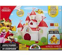 Playset Château Royaume du Champignon - JAKKS PACIFIC - Super Mario - Rouge - Enfant