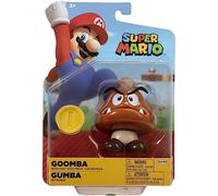 World of Nintendo - Super Mario - Figurine articulée 10.2cm + Accessoire - Goomba + pièce