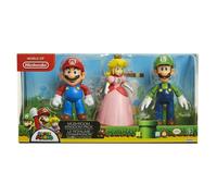 World Of Nintendo New 2018 Mushroom Kingdom Diorama Gift Set-3 Figure Pack Action