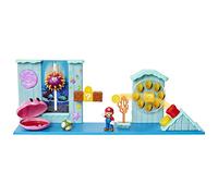 World of Nintendo Super Mario Playset Monde Aquatique avec Une Figurine Mario 6 cm