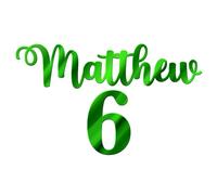 World of Sparkles | Breloque en acrylique pour gâteau de célébration « Matthew 6 » de 3 mm d'épaisseur et chic | Nom et numéro personnalisés - 7,6 cm, 10,2 cm, 12,7 cm, 15,2 cm (miroir vert) 7,6 cm