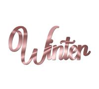 World of Sparkles Breloque personnalisée en acrylique de 3 mm d'épaisseur et élégante pour fête de Noël - 7,6 cm, 10,2 cm, 12,7 cm, 15,2 cm (miroir or rose) 15,2 cm