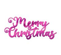 World of Sparkles Breloque pour gâteau de Noël en acrylique de 3 mm d'épaisseur et élégante - 7,6 cm, 10,2 cm, 12,7 cm, 15,2 cm (rose pastel) 10,2 cm