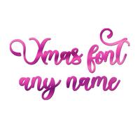 World of Sparkles Breloque pour gâteau de Noël en acrylique de 3 mm d'épaisseur et élégante - 7,6 cm, 10,2 cm, 12,7 cm, 15,2 cm (rose vif) 15,2 cm