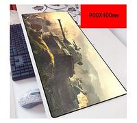 World of Tanks 900X400Mm De Monstre De Poche, Tapis De Souris Gaming De Précision Et De Rapidité avec Base De 3Mm D'É Paisseur, pour Ordinateurs Portables, S