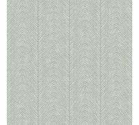 World of Wallpaper AF0041 Papier peint classique à chevrons Style scandinave Vert sauge doux Idéal pour les salons, chambres, couloirs
