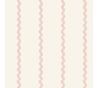 World of Wallpaper Do The Wiggle 50475 Papier peint à rayures effet peint amusant et ludique pour enfants Idéal pour les crèches, les salles de jeux et la décoration de la chambre à coucher Rose