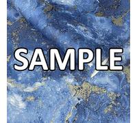 World of Wallpaper Luxe Collection Papier peint marbré Bleu/doré (WOW087)
