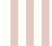 World of Wallpaper Regency 1118 Papier peint à rayures classiques Idéal pour chambre à coucher, crèche, salle de jeux, couloirs Rose tendre/blanc