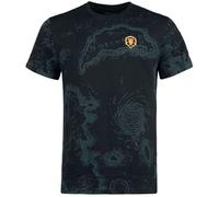 World Of Warcraft Azeroth Map Homme T-Shirt Manches Courtes Noir XL