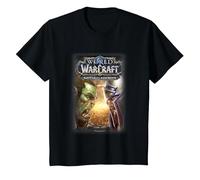 World of Warcraft Battle for Azeroth Vintage Logo T-Shirt, Enfant, Noir, 4 Ans