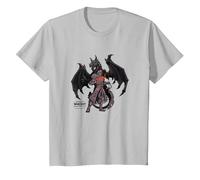 World of Warcraft Dragonflight Wrathion Epic Power Portrait T-Shirt, Enfant, Argent, 2 Ans