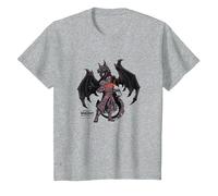 World of Warcraft Dragonflight Wrathion Epic Power Portrait T-Shirt, Enfant, Gris Chiné, 10 Ans