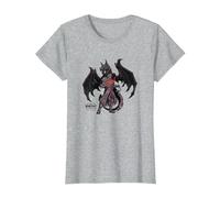 World of Warcraft Dragonflight Wrathion Epic Power Portrait T-Shirt, Femme, Gris Chiné, L