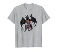 World of Warcraft Dragonflight Wrathion Epic Power Portrait T-Shirt, Homme, Gris Chiné, 4XL
