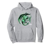 World of Warcraft Dragonflight Ysera The Awakened Logo Sweat à Capuche, Unisexe pour Adultes, Gris Chiné, M