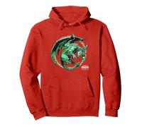 World of Warcraft Dragonflight Ysera The Awakened Logo Sweat à Capuche, Unisexe pour Adultes, Rouge, M