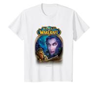 World of Warcraft Epic Tyrande Whisperwind Big Chest Poster T-Shirt, Enfant, Blanc, 12 Ans