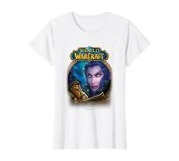 World of Warcraft Epic Tyrande Whisperwind Big Chest Poster T-Shirt, Femme, Blanc, L