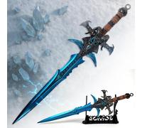 World of Warcraft Frostmourne Deluxe Décapsuleur d'épée avec base pour la maison et le bureau, cadeau et marchandise pour les fans et les collectionneurs