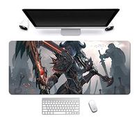 World of Warcraft Tapis de Souris Gaming XXL, 900x400mm, Anime Mouse Pad - Surface spéciale améliore la Vitesse et la précision, 3mm Base en Caoutchouc Antidérapant Surface-pour Ordinateur et PC,S