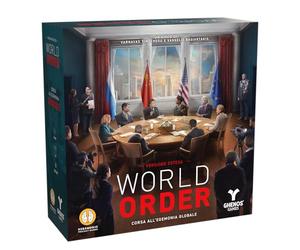 World Order - Course à l'hégémonie Mondiale - Jeu de société pour Adultes et Enfants à partir de 14 Ans - 1 à 4 Joueurs - 120-180 Min - édition Italienne (Version étendue)