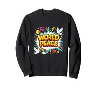 World Peace Fun Ludique Global Unity Harmony Movement Sweatshirt