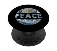 World Peace on Earth Humanity Consciente Amour et PopSockets PopGrip Adhésif