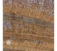 World PLANTIL Rideau d'ombrage en fibre de coco/voile/tissu ombragé/maille ombragée/jardin/cour/terrase/100% naturel et écologique/60% ombre (rectangulaire 1x3m sans ancrage)