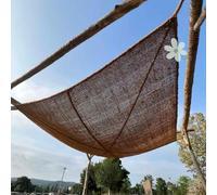 World PLANTIL Voile d'ombrage en fibre de coco / Voile d'ombrage / Toile d'ombrage / Filet d'ombrage / Jardin / Patio / Terrasse / 100 % Naturels et Écologiques / 60 % d'Ombre (Rectangulaire 4 x 3 m