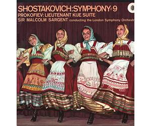 World Record Club - T 130: Shostakovich - Symphony No 9; Prokofiev - Lieutenant Kije Suite: Sir Malcolm Sargent: The London Symphony Orchestra: Vinyl LP