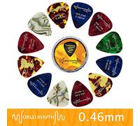 World Rhythm Lot de 12 médiators en celluloïd avec boîte de rangement WR-C46