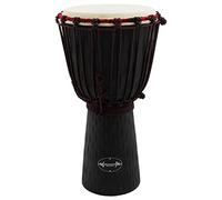 World Rhythm MDJ006 9 Pouces Djembé - Bois d'acajou tambour à main africain - Noir