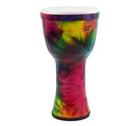 World Rhythm MDJ009-RD Djembé Synthétique 8"/20 cm Pré-Accordé - Tambour à Main Léger et Résistant pour Écoles et Festivals - Arc-en-Ciel
