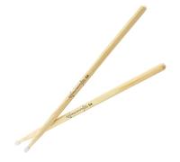 World Rhythm - Paire de baguettes de batterie 5A en hickory avec embouts en nylon