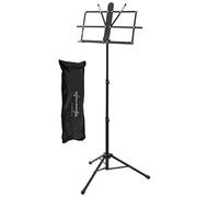 World Rhythm WR-405 Pupitre de musique pliable Pro - Pupitre de musique professionnel, support de partitions léger et pliable, noir