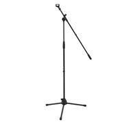 World Rhythm WR-501 Boom Support Microphone - Support de micro à hauteur réglable avec jambes de trépied et clip de micro Idéal pour les chanteurs, overheads, batteries, studios