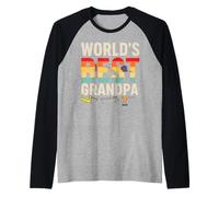 World’s Best Grandpa Retro Tools Father’s Day Manche Raglan