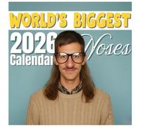 World’s Biggest Noses Calendar 2026: Twelve Months of Funny Faces, Character, and Nose-Tastic Charm, 8.5 x 8.5" Humourious Edition