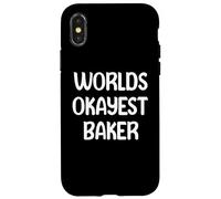 World’s Okayest Baker Funny Workplace Humor Tees Mugs Coque pour iPhone X/XS