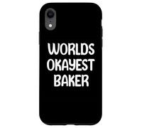 World’s Okayest Baker Funny Workplace Humor Tees Mugs Coque pour iPhone XR