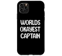 World’s Okayest Captain Funny Workplace Humor Tees Mugs Coque pour iPhone 11 Pro Max