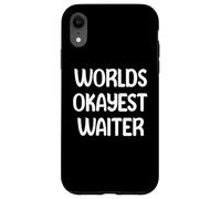 World’s Okayest Waiter Funny Workplace Humor Tees Mugs Coque pour iPhone XR