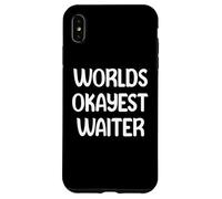 World’s Okayest Waiter Funny Workplace Humor Tees Mugs Coque pour iPhone XS Max