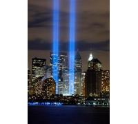 World Trade Centre Tribute lumières WTC Art Poster 28 cm x43 cm 11 Inx17in