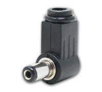 world-trading-net 1.741/5.000 Fiche CC mâle, Adaptateur Secteur coudé à 90°, Connexion CC 5,5 x 2,1 mm, Longueur de Tige 9 mm, avec Connexion à souder